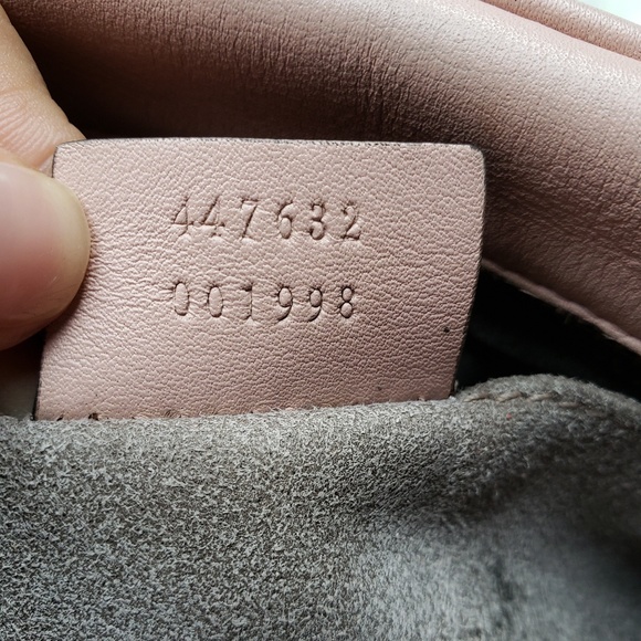 Gucci Marmont Small Pink Blush Crossbody Bag - Picture 4 of 8